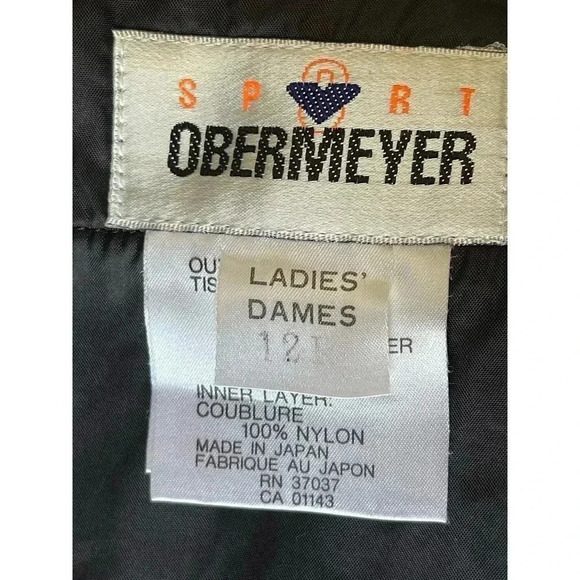 Vintage Obermeyer Stirrup ski pants black size 12R - Picture 4 of 11